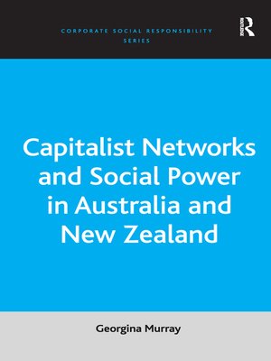 cover image of Capitalist Networks and Social Power in Australia and New Zealand